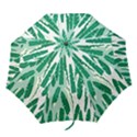 Banana Leaf Green Polka Dots Folding Umbrellas View1