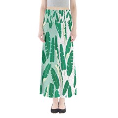 Banana Leaf Green Polka Dots Maxi Skirts by Mariart