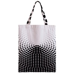 Black White Polkadots Line Polka Dots Zipper Classic Tote Bag by Mariart