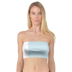 Blue Red Circle Polka Bandeau Top by Mariart