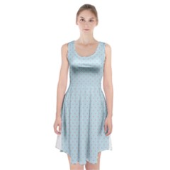 Blue Red Circle Polka Racerback Midi Dress by Mariart