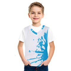 Blue Stain Spot Paint Kids  Sportswear by Mariart