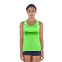 Bubble Polka Circle Green Women s Sport Tank Top  View1