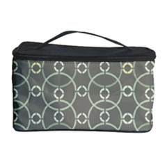 Circles Grey Polka Cosmetic Storage Case by Mariart