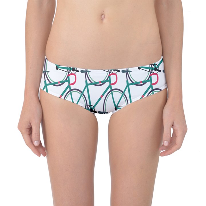 Bicycle Cycling Bike Green Sport Classic Bikini Bottoms