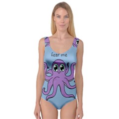 Colorful Cartoon Octopuses Pattern Fear Animals Sea Purple Princess Tank Leotard  by Mariart