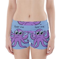 Colorful Cartoon Octopuses Pattern Fear Animals Sea Purple Boyleg Bikini Wrap Bottoms by Mariart