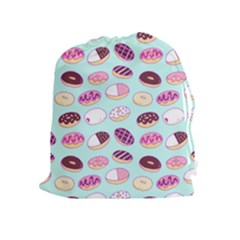 Donut Jelly Bread Sweet Drawstring Pouches (extra Large) by Mariart