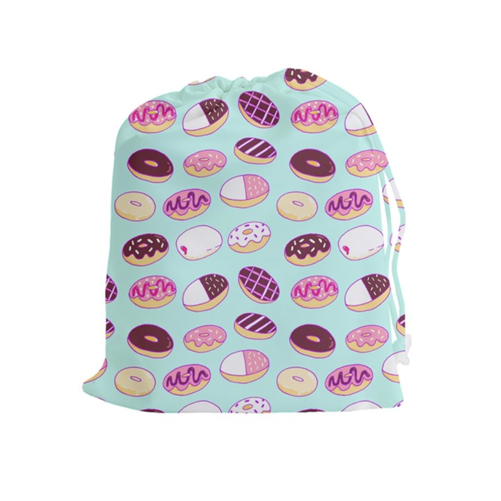 Donut Jelly Bread Sweet Drawstring Pouches (Extra Large)