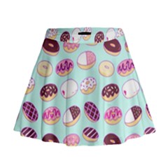 Donut Jelly Bread Sweet Mini Flare Skirt by Mariart