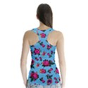 Crown Red Flower Floral Calm Rose Sunflower Racer Back Sports Top View2