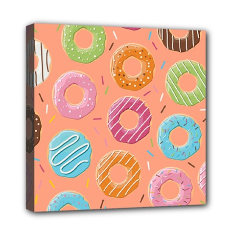 Doughnut Bread Donuts Orange Mini Canvas 8  X 8 