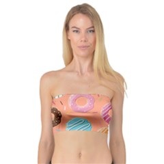 Doughnut Bread Donuts Orange Bandeau Top