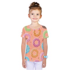 Doughnut Bread Donuts Orange Kids  One Piece Tee