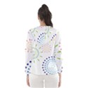 Fireworks Illustrations Fire Partty Polka Hooded Wind Breaker (Women) View2