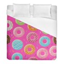 Doughnut Bread Donuts Pink Duvet Cover (Full/ Double Size) View1