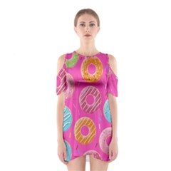 Doughnut Bread Donuts Pink Shoulder Cutout One Piece