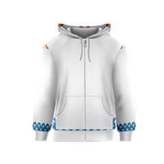 Fish Scales Dragon Circle Kids  Zipper Hoodie by Mariart