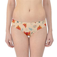 Foxes Animals Face Orange Hipster Bikini Bottoms