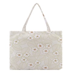 Flower Floral Leaf Medium Tote Bag by Mariart