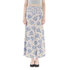 Glass Polka Circle Blue Maxi Skirts by Mariart