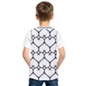 Heart Background Wire Frame Black Wireframe Kids  SportsWear View2