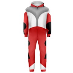 Heart Padlock Red Love Hooded Jumpsuit (men)  by Mariart