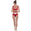 Heart Padlock Red Love Bandaged Up Bikini Set  View2