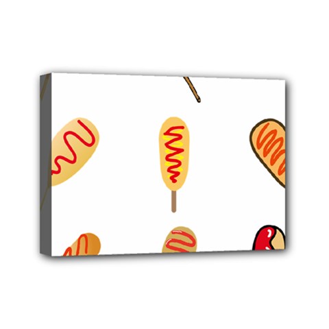 Hot Dog Buns Sate Sauce Bread Mini Canvas 7  X 5 