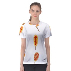 Hot Dog Buns Sate Sauce Bread Women s Sport Mesh Tee