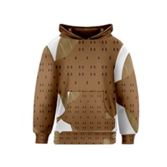 Illustrain Animals Reef Fish Sea Beach Water Seaword Brown Polka Kids  Pullover Hoodie by Mariart