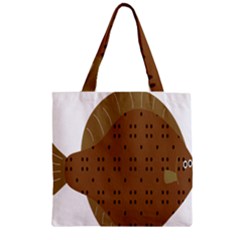 Illustrain Animals Reef Fish Sea Beach Water Seaword Brown Polka Zipper Grocery Tote Bag by Mariart