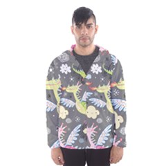 Dragonfly Animals Dragom Monster Fair Cloud Circle Polka Hooded Wind Breaker (men) by Mariart