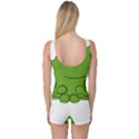 Illustrain Frog Animals Green Face Smile One Piece Boyleg Swimsuit View2