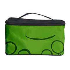 Illustrain Frog Animals Green Face Smile Cosmetic Storage Case by Mariart