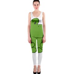 Illustrain Frog Animals Green Face Smile Onepiece Catsuit by Mariart