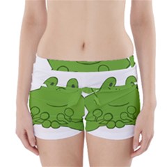 Illustrain Frog Animals Green Face Smile Boyleg Bikini Wrap Bottoms