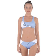 Illustrain Elephant Animals Criss Cross Bikini Set