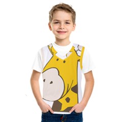 Illustrain Giraffe Face Animals Kids  Sportswear by Mariart