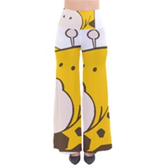 Illustrain Giraffe Face Animals Pants by Mariart