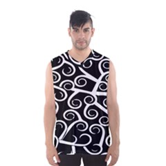 Koru Vector Background Black Men s Basketball Tank Top