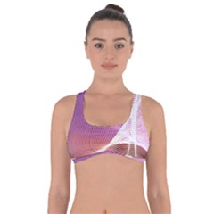 Light Means Net Pink Rainbow Waves Wave Chevron Got No Strings Sports Bra