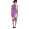 Light Means Net Pink Rainbow Waves Wave Chevron Sleeveless Velvet Midi Dress View2