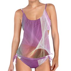 Light Means Net Pink Rainbow Waves Wave Chevron Tankini