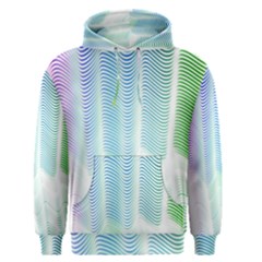 Light Means Net Pink Rainbow Waves Wave Chevron Green Men s Pullover Hoodie by Mariart