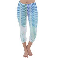 Light Means Net Pink Rainbow Waves Wave Chevron Green Capri Winter Leggings  by Mariart