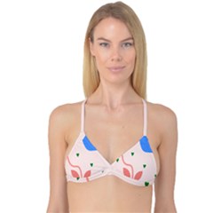 Lip Sexy Flower Tulip Heart Pink Red Blue Green Love Reversible Tri Bikini Top by Mariart