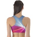 Light Means Net Pink Rainbow Waves Wave Chevron Red Sports Bra View2