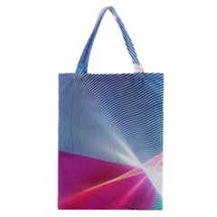 Light Means Net Pink Rainbow Waves Wave Chevron Red Classic Tote Bag by Mariart