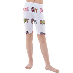 Lucky Happt Good Sign Star Kids  Mid Length Swim Shorts by Mariart